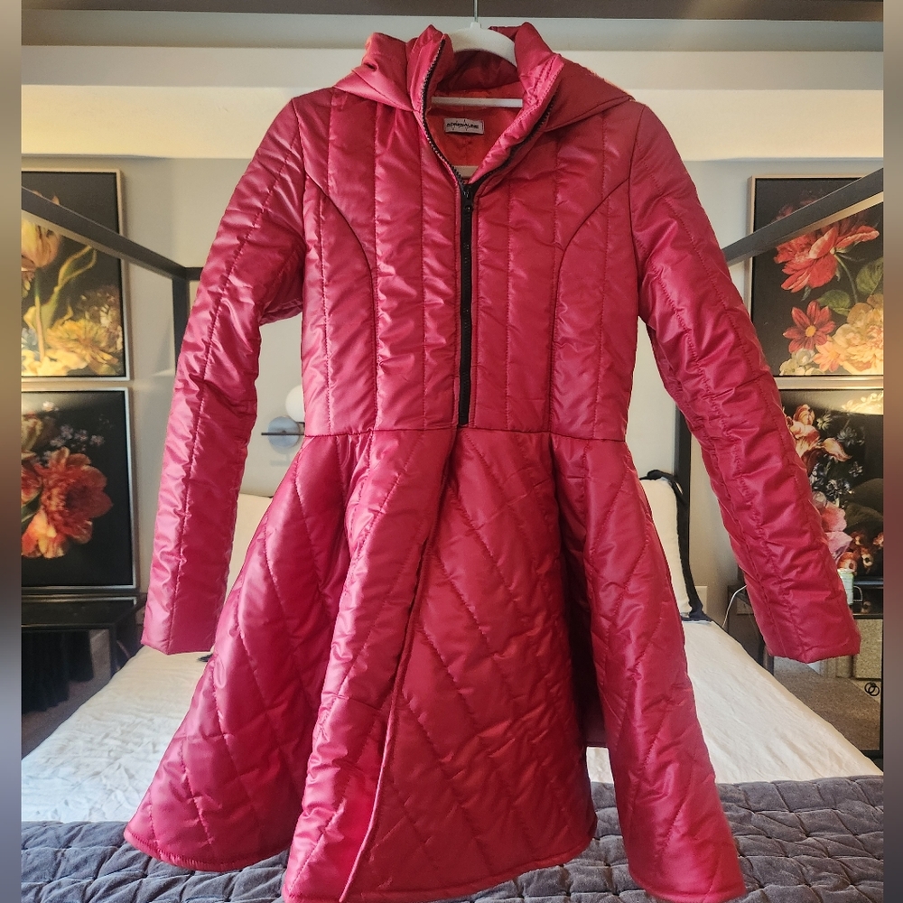 Adrenaline Red coat dress